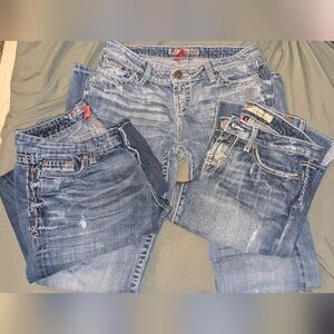 Y2K BKE Jeans/Capris Women’s Light Wash Blue 27 X 33 1/2